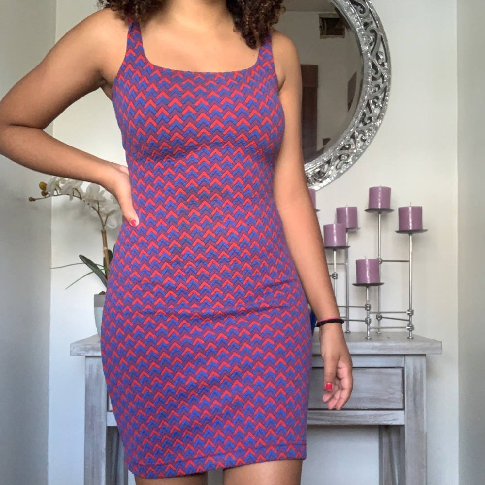 chevron bodycon dress